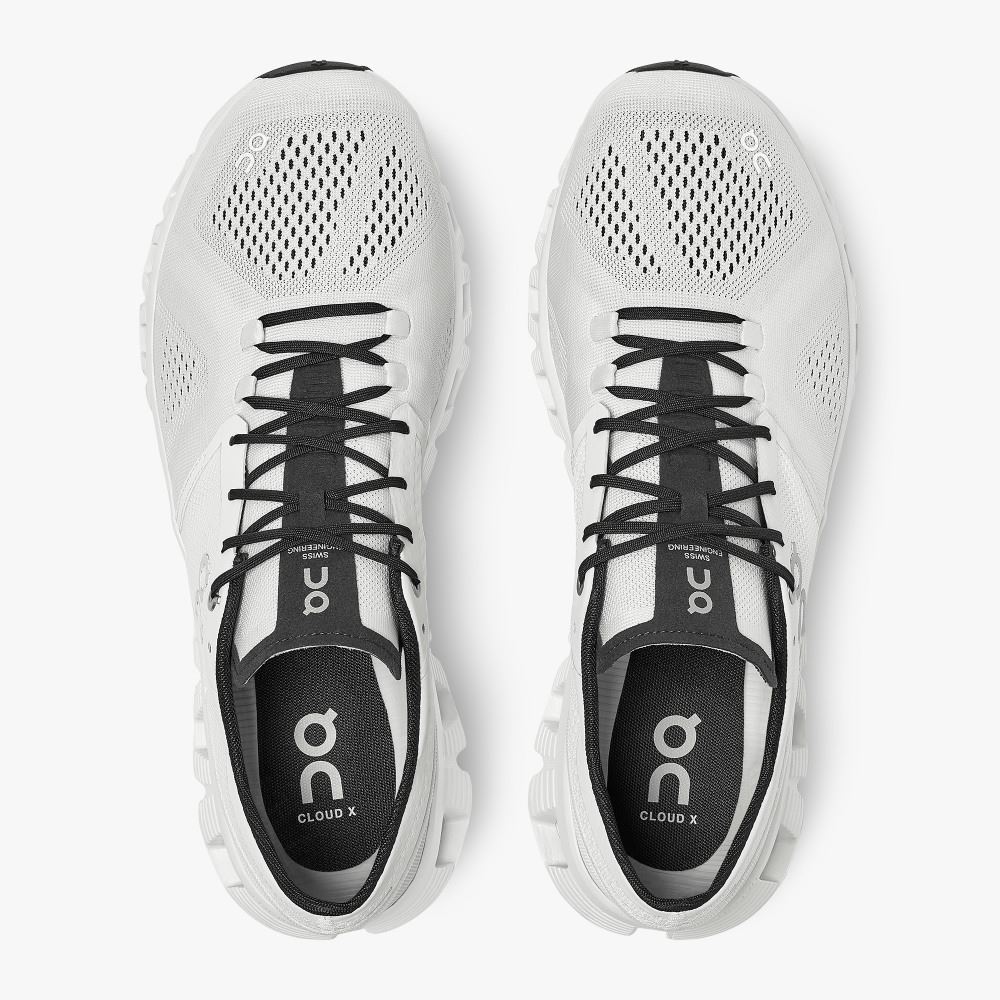 On Running Cloud X Men's Road Running Shoes White | WXJ4121NL