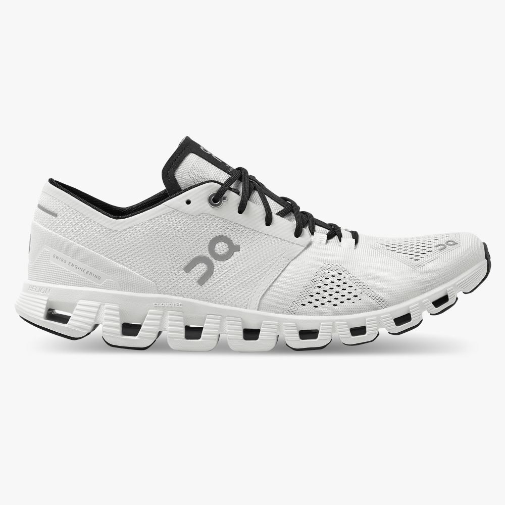 On Running Cloud X Men\'s Road Running Shoes White | WXJ4121NL