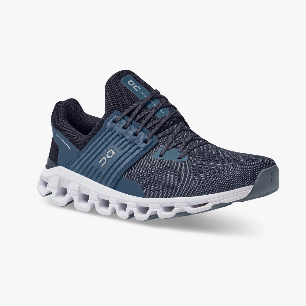 On Running Cloudswift Men's Road Running Shoes Navy | RMG948VZ