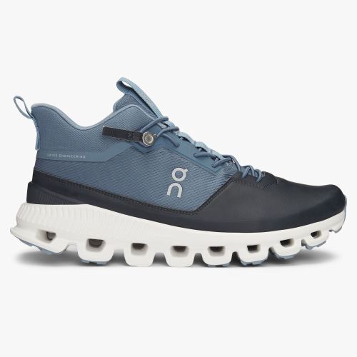 On Running Cloud Hi Women's Sneakers Blue | EGF4447AX