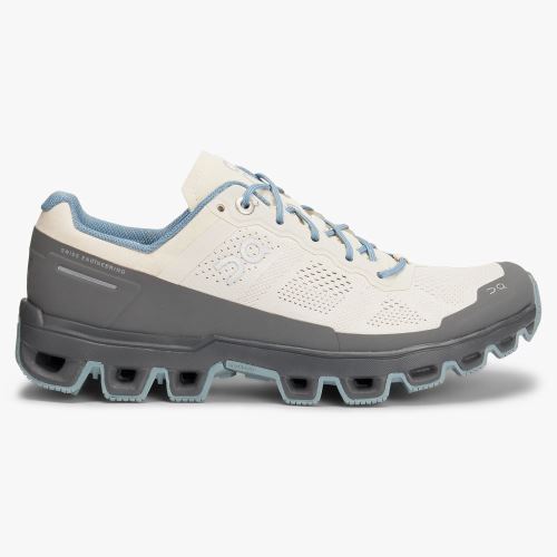 On Running Cloudventure Women's Trail Running Shoes White Grey | TWP1192RZ